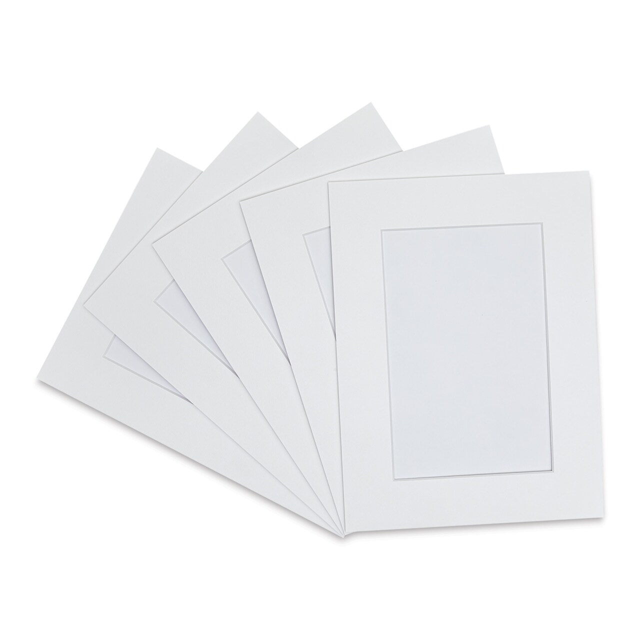 Savage Mat Mounts - Arctic White, Textured, 9" x 12" (6" x 9" Opening), Pkg of 5